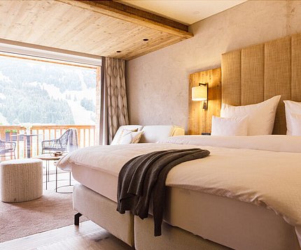 Doppelzimmer im Hotel in Zöblen, Tannheimer Tal