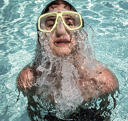 Schwimmen in den Ferien auf dem Bauernhof Tannheimer Tal Schwimmen in den Ferien auf dem Bauernhof Tannheimer Tal